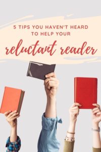5 NEW Tips You've Never Heard Before to Help Your Reluctant Reader. There are also some great book recommendations for the child who doesn't like to read (yet!)