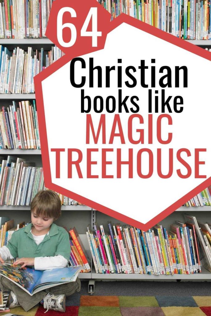 Christian books like Magic Treehouse pin image