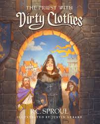 The priest with dirty clothes cover - picture book about the Gospel for Easter